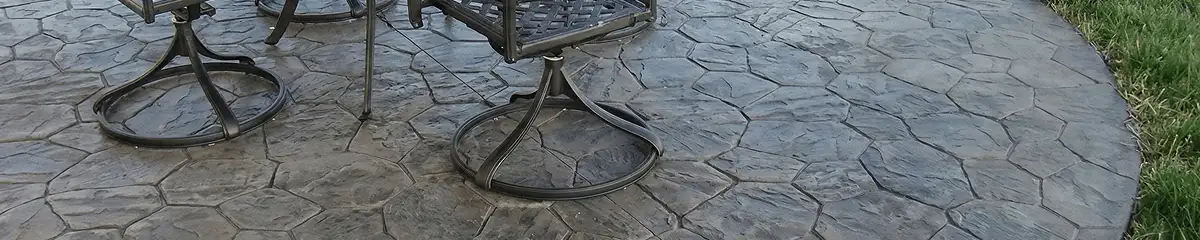 Garden relaxation area with professionally installed stone flooring in Albany NY